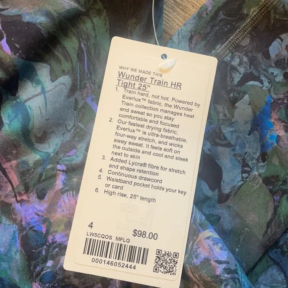 wunder train hr tight 25” - Picture 2 of 2